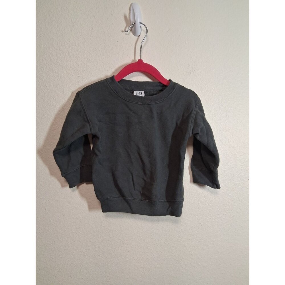 Kiddy Kats Sweatshirt Solid Casual Winter Long Sleeve Gray Unisex Size 12 Months